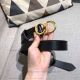 Perfect Replica CD Black Leather Belt For Women - Yellow Gold Buckle (5)_th.jpg
